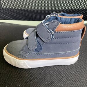 The Children’s Place Boys Toddlers Kids High-Top Sneakers Blue Brown SZ 6